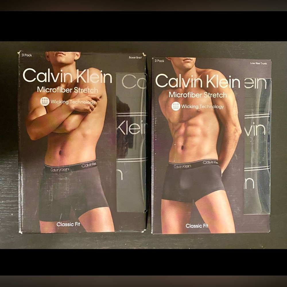 Calvin Klein Microfiber Stretch Low Rise Trunk & Boxer Brief XL